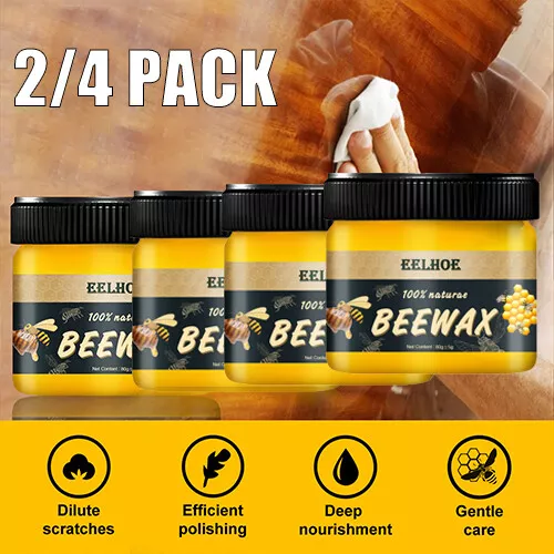 1/4PK Beeswax Furniture Polish Wood Seasoning Beewax Natural Wood Wax Tradition