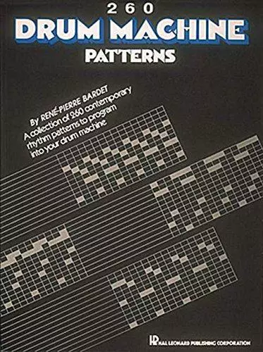 260 Drum Machine Patterns by Hal Leonard Publishing Corporation, NEW Book, FREE