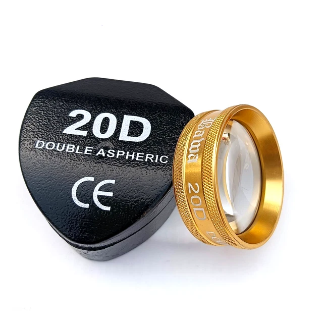 Superbe lentille de diagnostic ophtalmique 20D de qualité dorée et offre...