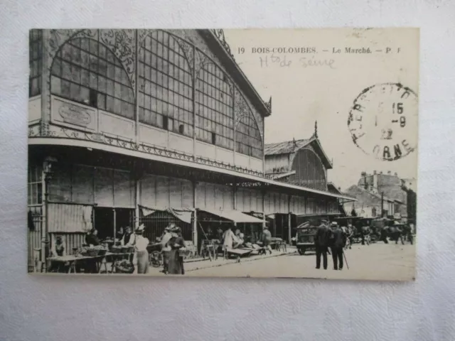 Cpa Dos Vert Hauts De Seine 92 Bois Colombes Le Marché