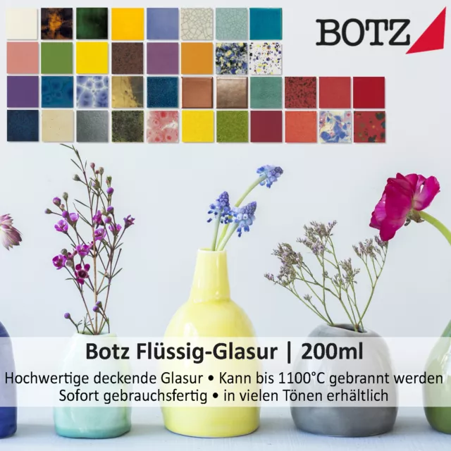 (1L = 68,45 EUR) BOTZ Flüssig Glasur, 200ml, sofort gebrauchsfertig