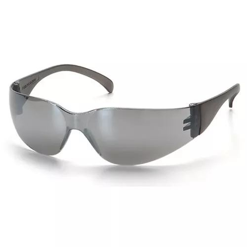 Pyramex Intruder Safety Glasses - Silver Mirror Lens - Silver Mirror Frame