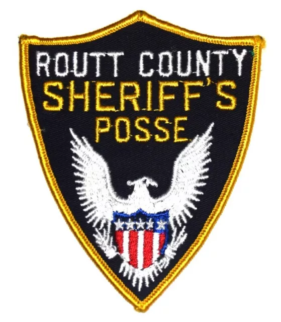 ROUTT COUNTY – SHERIFF’S POSSE - COLORADO CO Sheriff Police Patch SILVER EAGLE