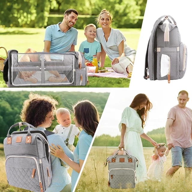Baby Diaper Bag Backpack Changing Station for Boy Girl Waterproof with USB Port 13