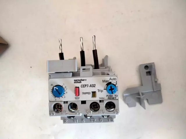 Sprecher + Schuh CEP7-A32 Overload Relay for use with CA4 -5 -9 & CA7-9 12 16 23