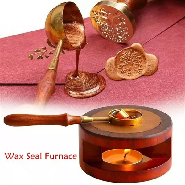 DIY Wax Furnace Stove Pot Wax Seal Warmer Kit Safe for Craft Supplies  (Black)