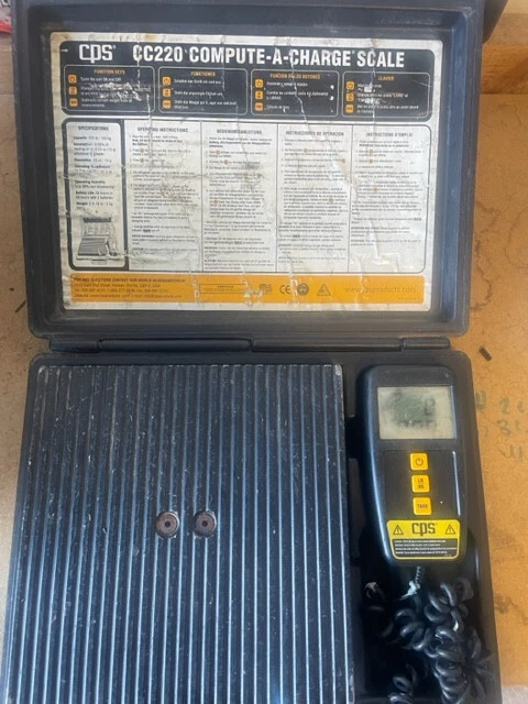 CPS CC220 Refrigerant Charging Scale Compute-A-Charge