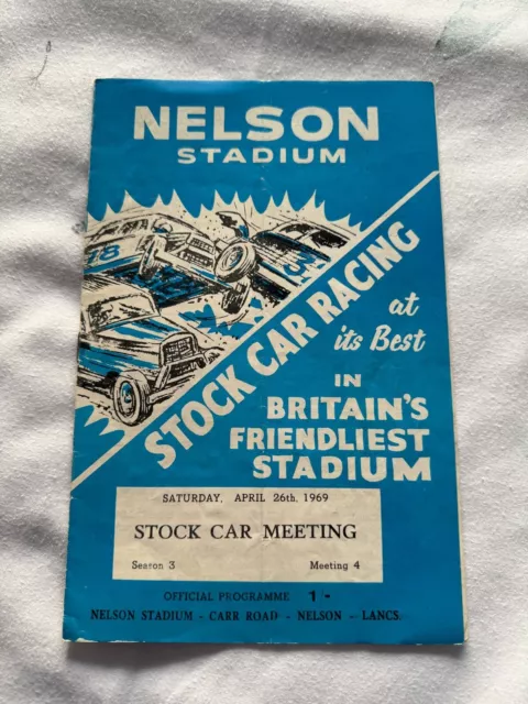 1969 Nelson BriSCA F1 Stock Car Racing Programme - 26/4/1969