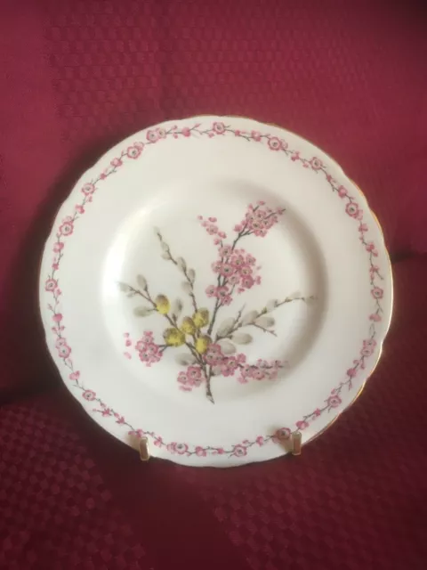 Vintage TUSCAN Fine English Bone China "April Beauty" Side Plate c.1947+