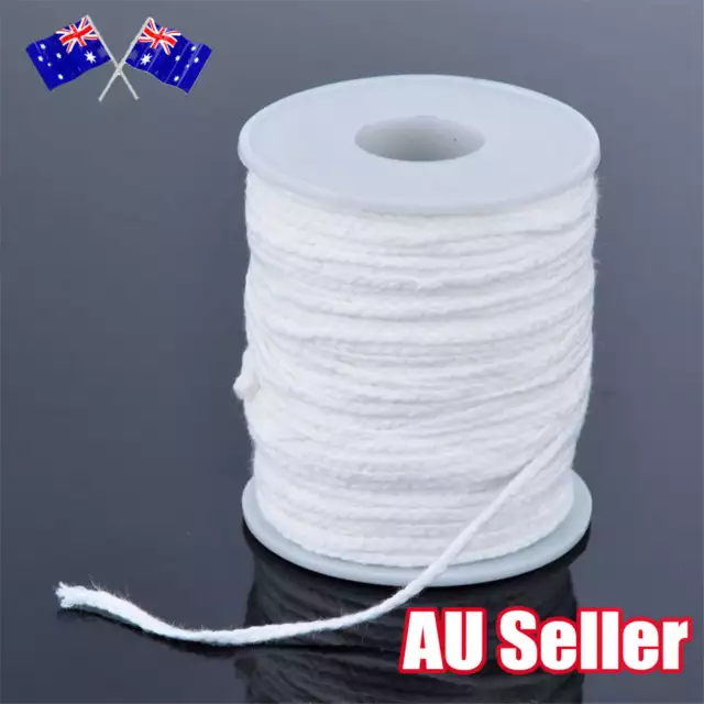 NEW 60M/Roll Spool of Cotton Square Braid Candle Wicks Wick Core Candle Making D