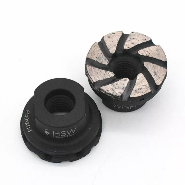 40mm Double Layer Diamond Grinding Cup Wheel - M14