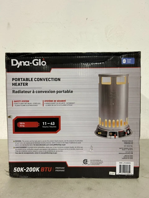 DYNA-GLO TAG-A-LONG PROPANE Portable Heater RMC-8001SS - With Carry Bag  $39.99 - PicClick