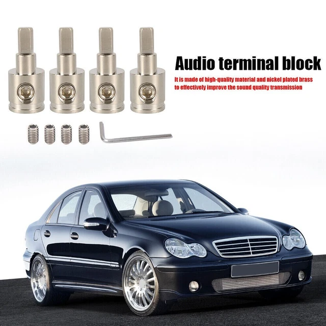 Amp Câble Terminal Audio Terminal Rechange Vis 16mm Vis 4 Jeux Haute Qualité