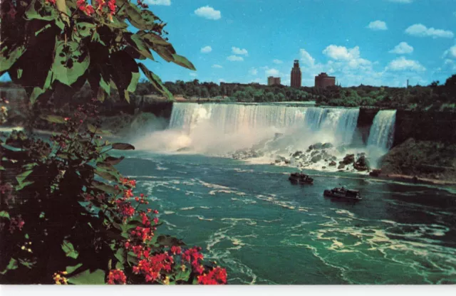 Postcard American Falls From Queen Victoria Park Niagara Falls Ontario Canada