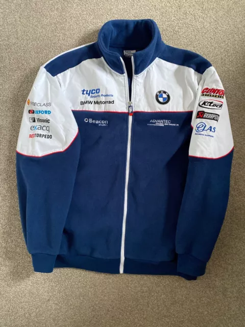 WORN ONCE OFFICIAL Tyco Bmw Motorrad Motor Racing Fleece Jacket Xl