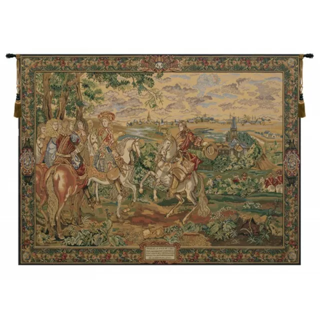 La Prise de Lille Story of King Louis XIV Medieval European Tapestry Wall Art