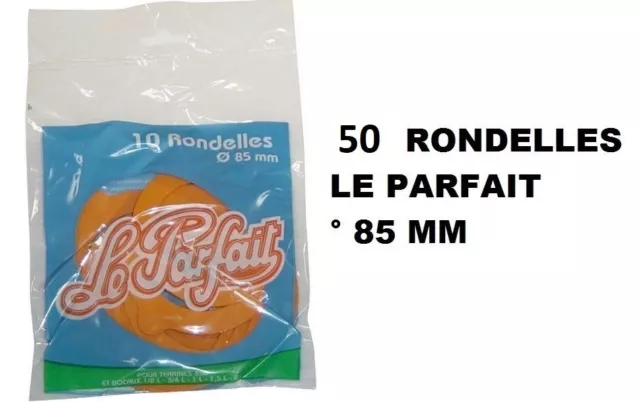 50 Rondelles Joints caoutchouc bocaux terrines ° 85 MM LE PARFAIT 0.5 - 1 - 2 L