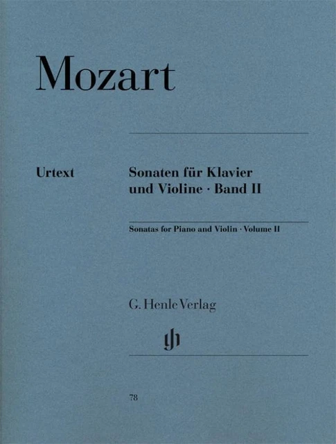 Sonaten für Klavier und Violine, Band II Wolfgang Amadeus Mozart