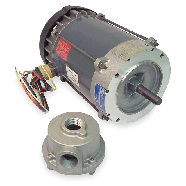 MARATHON MOTORS 056T17G15609 Motor,1 1/2 HP,1725 rpm,56C,230/460V