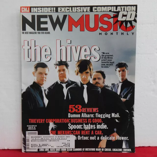 The Hives CMJ New Music Magazine Beth Orton Spoon Mekons Luna Love August 2002!