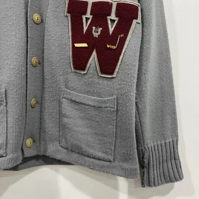 VINTAGE 60S MIAMI Knitting Mills Varsity Letterman Sweater Cardigan $40 ...