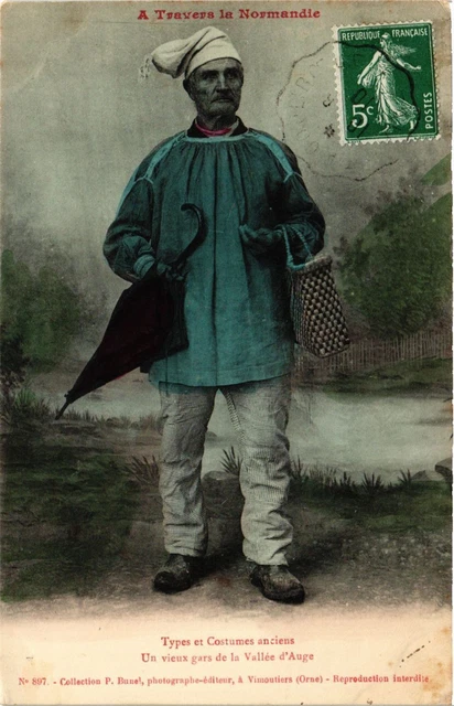 CPA A Travers la Normandie - Types et Costumes anciens - Un vieux (435135)