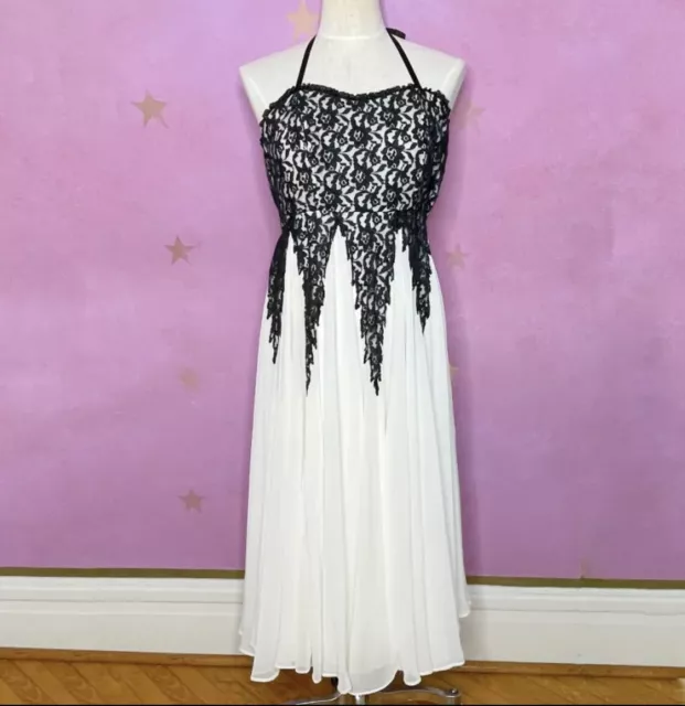 Free People Freda Black & White Ballgown Size 4 New $250