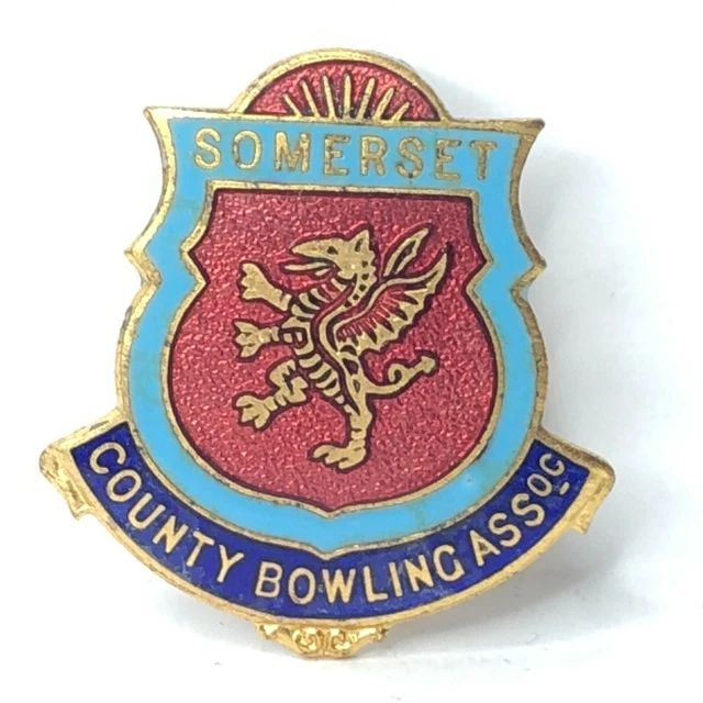 VINTAGE SOMERSET COUNTY Bowling Association Enamel H.W Miller 29 x 27