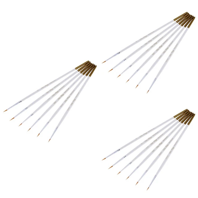 Juego de 18 pinceles de nailon arte para el cabello pintura multifuncional pincel arte pintor