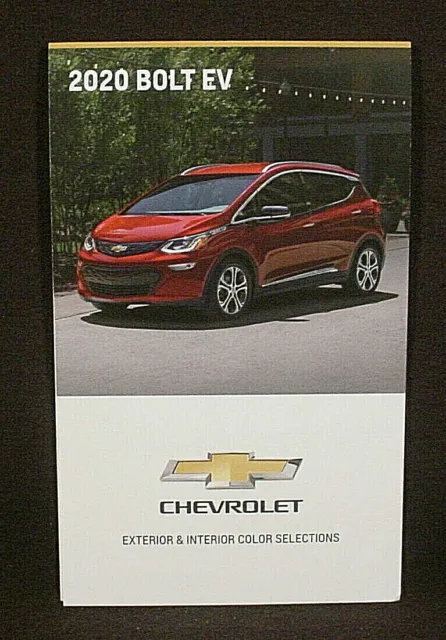 2020 Chevrolet Bolt Ev  Paint Color Chip Brochure - Original