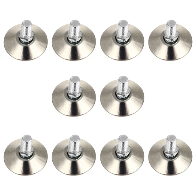 Set 4 Gambe Per Tavolo Regolabili In Acciaio Cromato – 60x1100 Mm, Ideali Per Tavoli Fai-da-te!