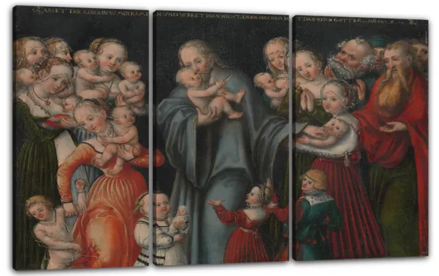 Kunstdruck Lucas Cranach der Jüngere und Werkstatt - Christus segnet die Kinder 3