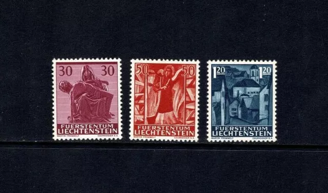 Liechtenstein 1962 Christmas Set Of 3 Mint Never Hinged Mnh