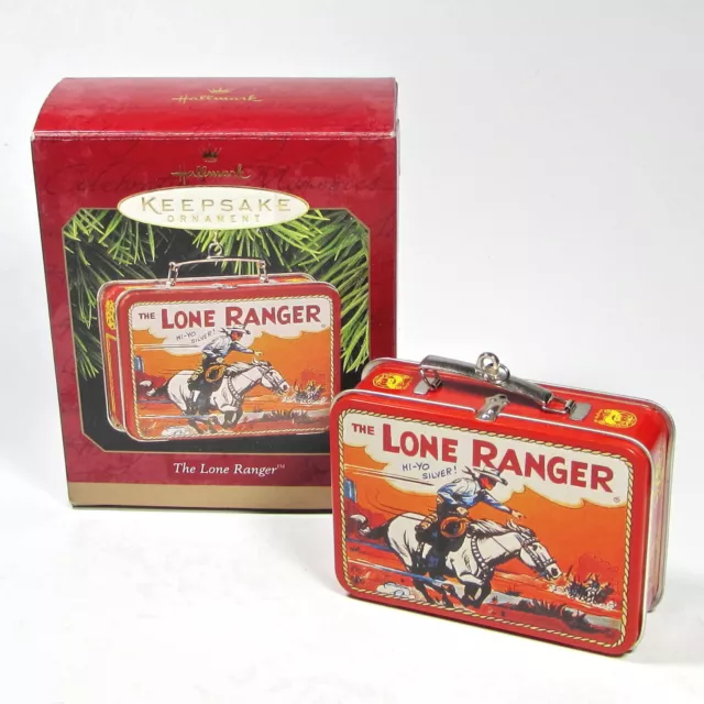 Hallmark Keepsake The Lone Ranger Pressed Tin Lunch Box Ornament 1997