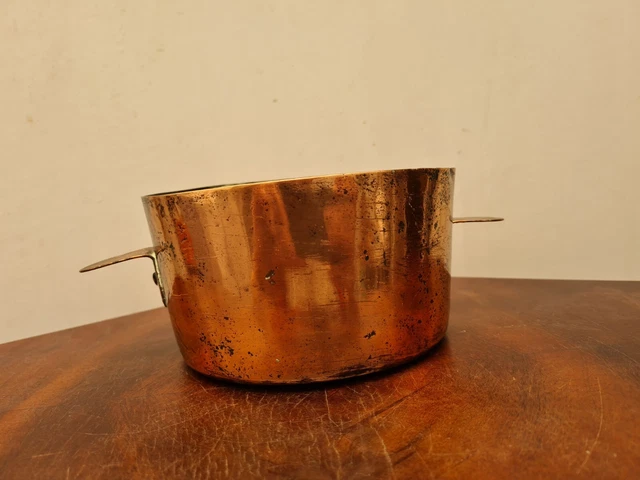 Moule à Pâtisserie Ancien JELL-O En Cuivre Doré Rose – Forme Ronde à Fossettes