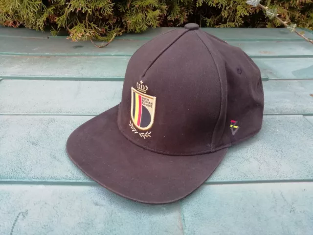 Adidas Black Cap Royal Belgian FA 1895 Hat In vgc