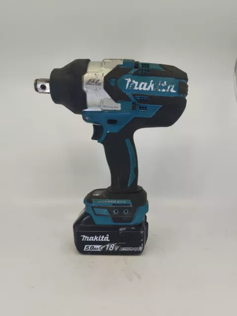 Makita DTW1001Z 18V Li-ion Cordless Brushless Impact Wrench 3/4" with 5.0ah batt
