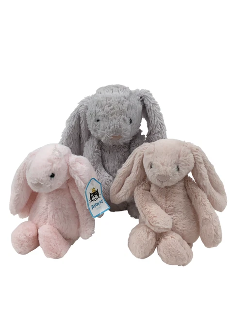 JELLYCAT BASHFUL BUNNY Bundle Rabbit Bundle Soft Toys Plush Comforter ...