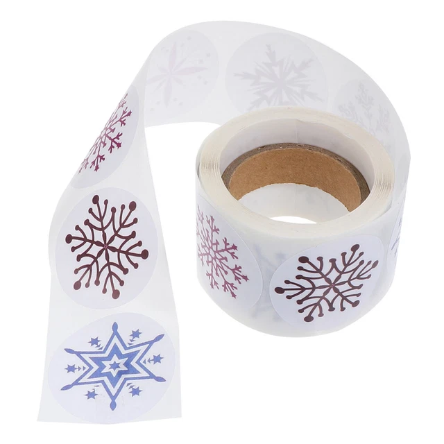 1 rolle Schneeflocke Abdichtung Aufkleber Schneeflocken Label Aufkleber
