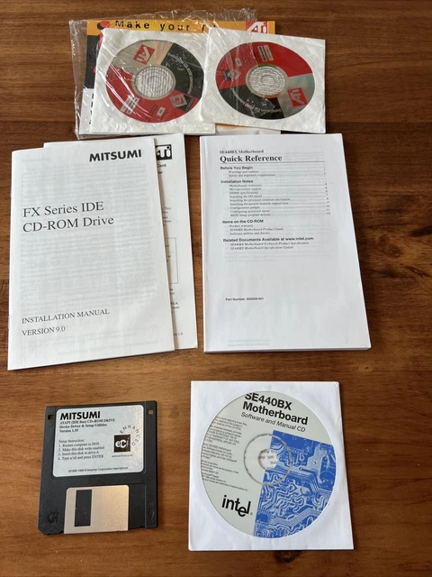 INTEL EXPRESS INSTALLER Driver and Utilities CD SW SE440BX With Manual ...