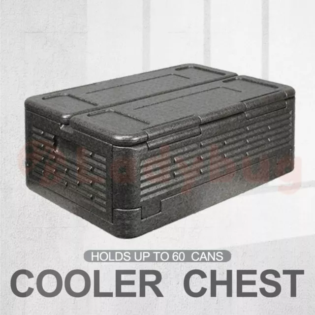 The Insulated Collapsible Folding Cooler Esky CHILL Chest COLD HOT ICE-LESS
