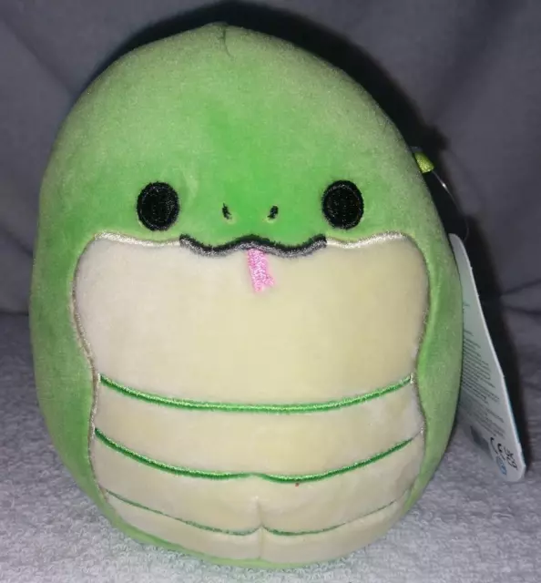 Squishmallow Squishville 2 Inch Amalie the Snake with Football