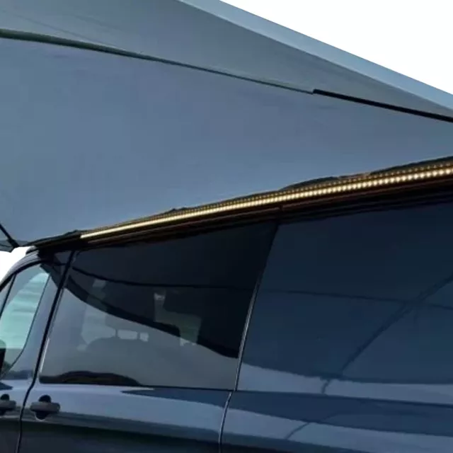 Awning Rail With Led Light Campervan Motorhome T5 T6 Swb Multirail Drive Away