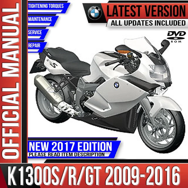 BMW K1300S K1300R K1300GT Service Repair Manual 2009 2016 K40 K43 K44 £14.99