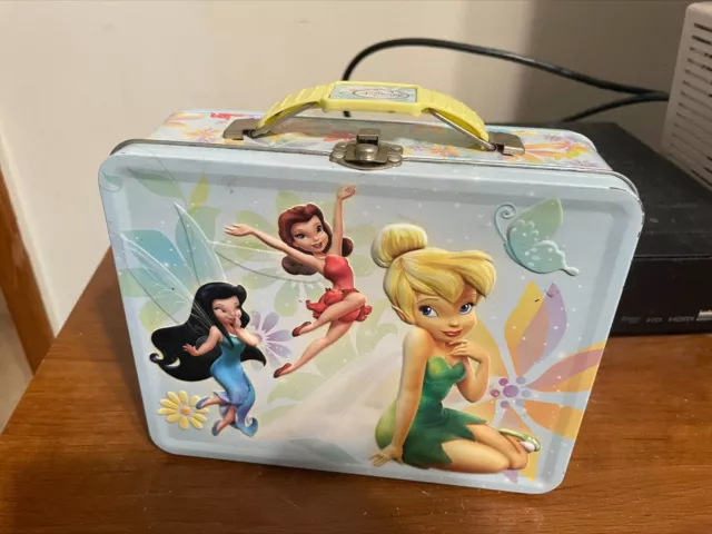 Tin Box Company Disney Fairies Tinkerbell Metal Tin Lunch Box Collectible