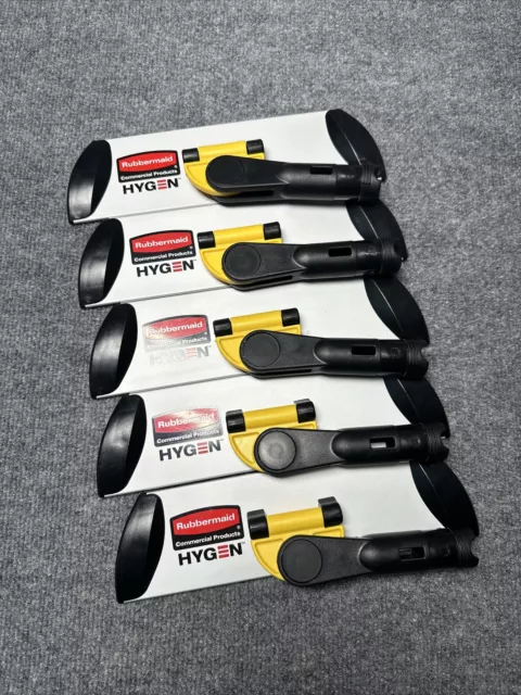 5x Rubbermaid Q550 Hygen 11’’ Quick Connect Frame Wet Dry Dust Mop Heads