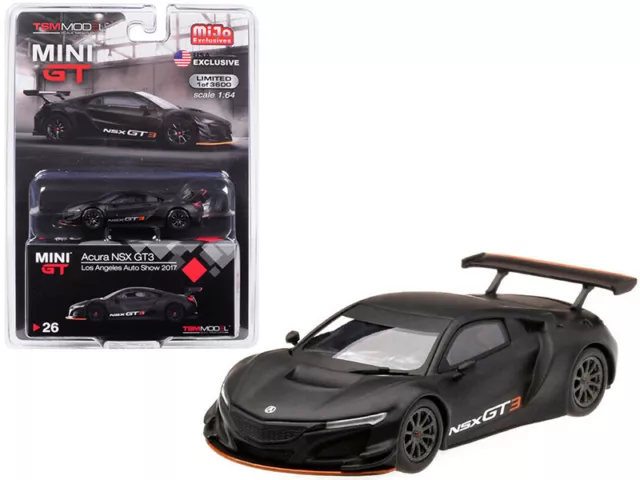 Acura NSX GT3 Los Angeles Auto Show 2017 Diecast 1:64 - Mini GT - MGT00026*