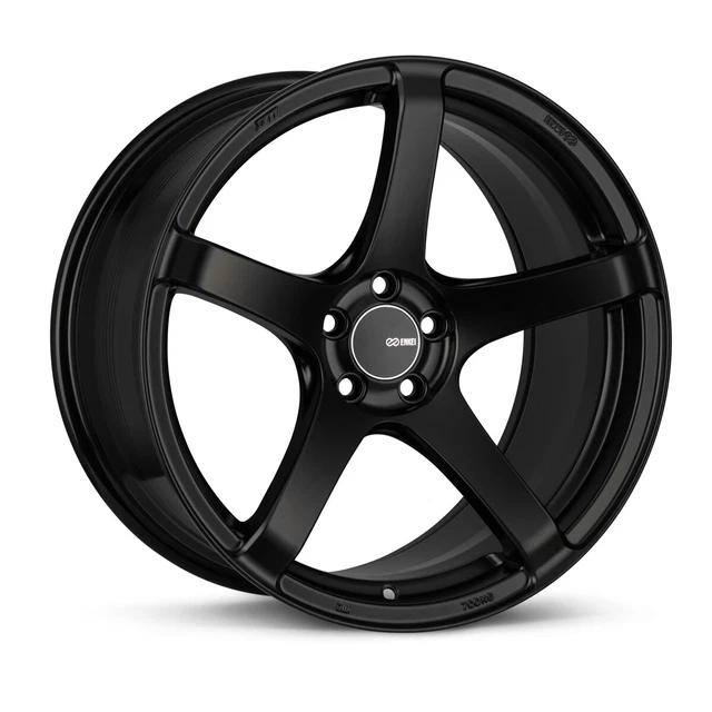 Enkei Kojin 18x8.5 50mm Offset 5x114.3 Bolt Pattern 72.6mm Bore Dia Matte Black Wheel main image 1