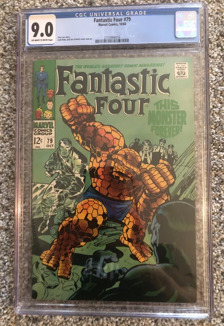 Fantastic Four 79 CGC 9.0 Off White to White pages 1968 Kirby Marvel Comics #79