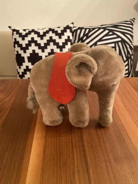 Antiker Steiff Elefant, Zirkuselefant Nr.B15